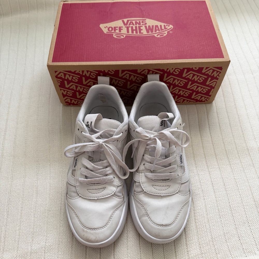 Vans Range EXP Women's Lace-Up Casual Sneakers White 7.5